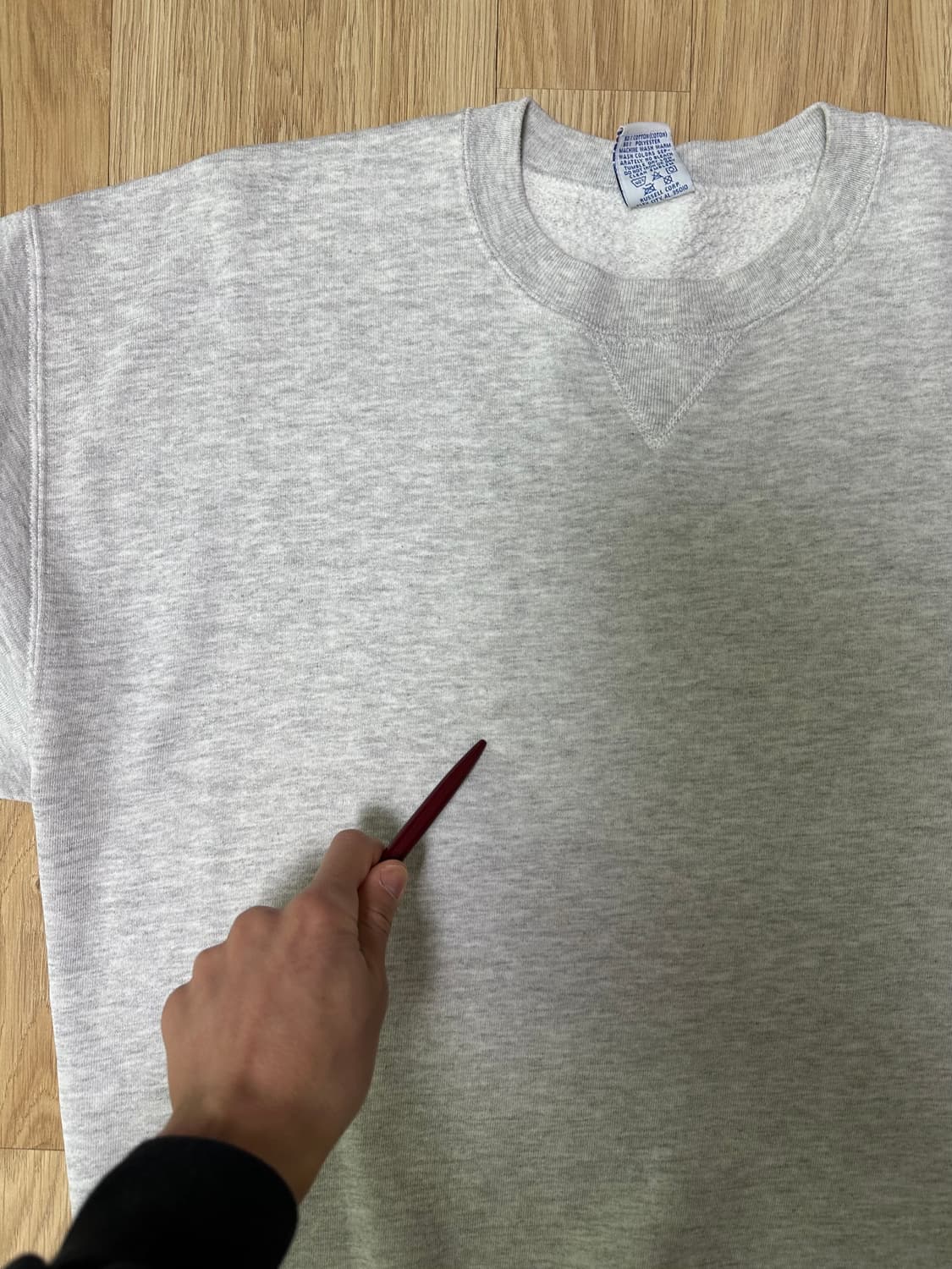 90s 빈티지 러셀 스웻셔츠 그레이 XL USA 상품이미지7