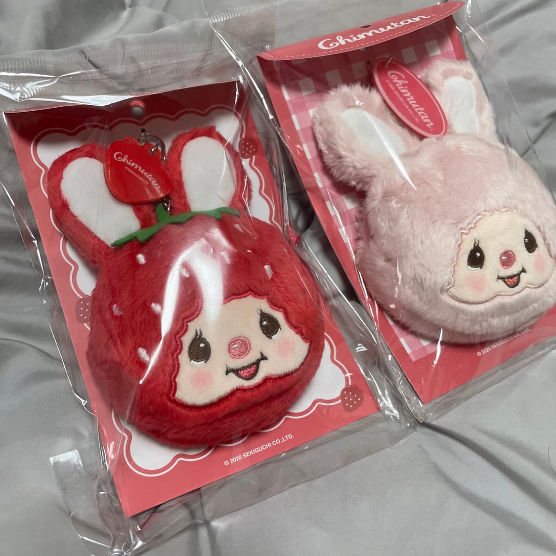 몬치치 치무탄 한정 딸기 캐릭터 파우치 키링 인형 새상품 상품이미지7