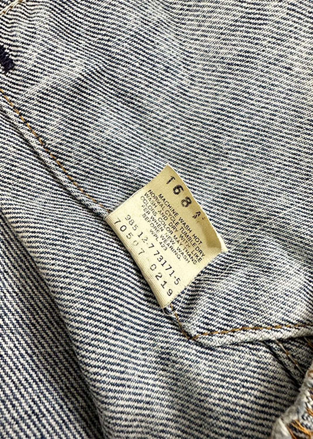 [M] 80s 리바이스 70507 0219 데님 자켓 상품이미지9