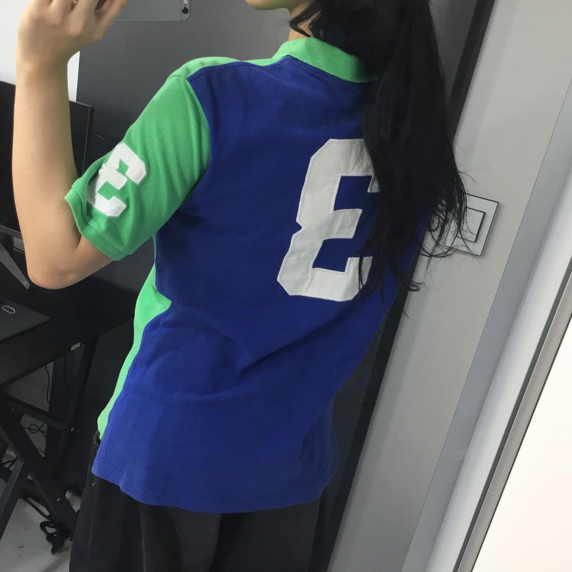 Polo ralph lauren 투톤 빅포 카라 반팔티 상품이미지1