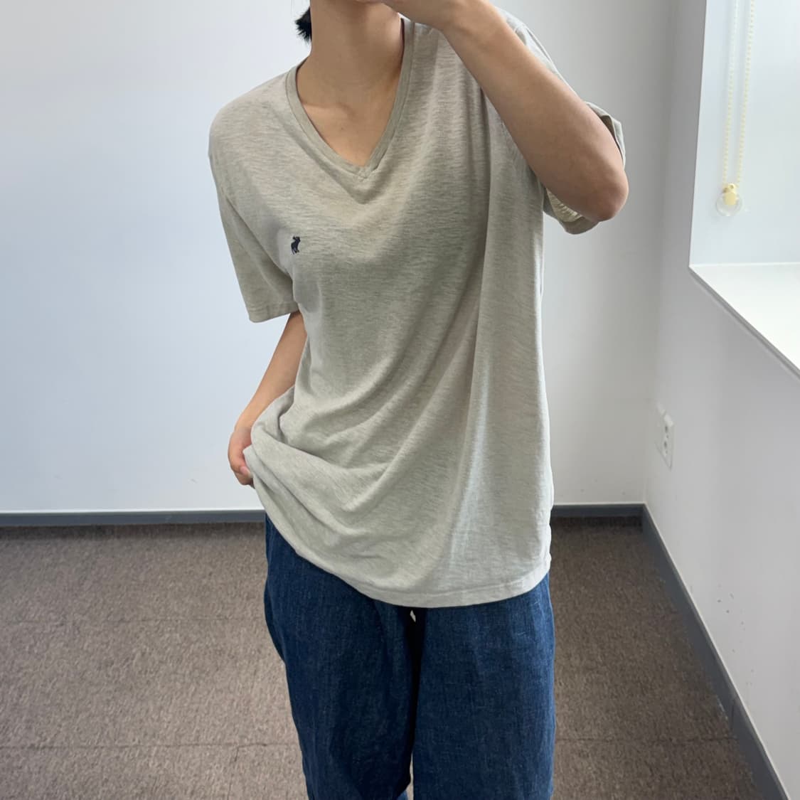 Abercrombie 아베크롬비 브이넥 멜란지 반팔  상품이미지2