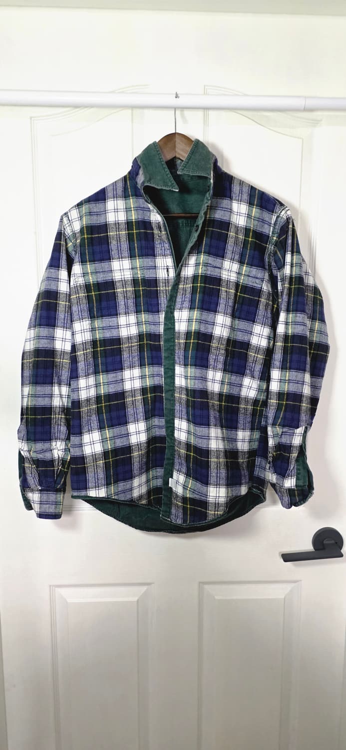 L.L.Bean 그린 플란넬 워크 셔츠 S 상품이미지3