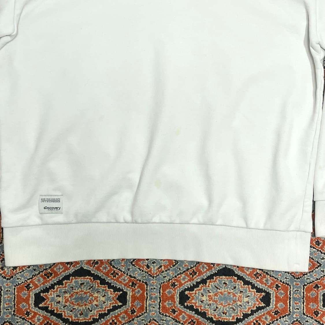 디스커버리 화이트 후드티셔츠 여성100 상품이미지3