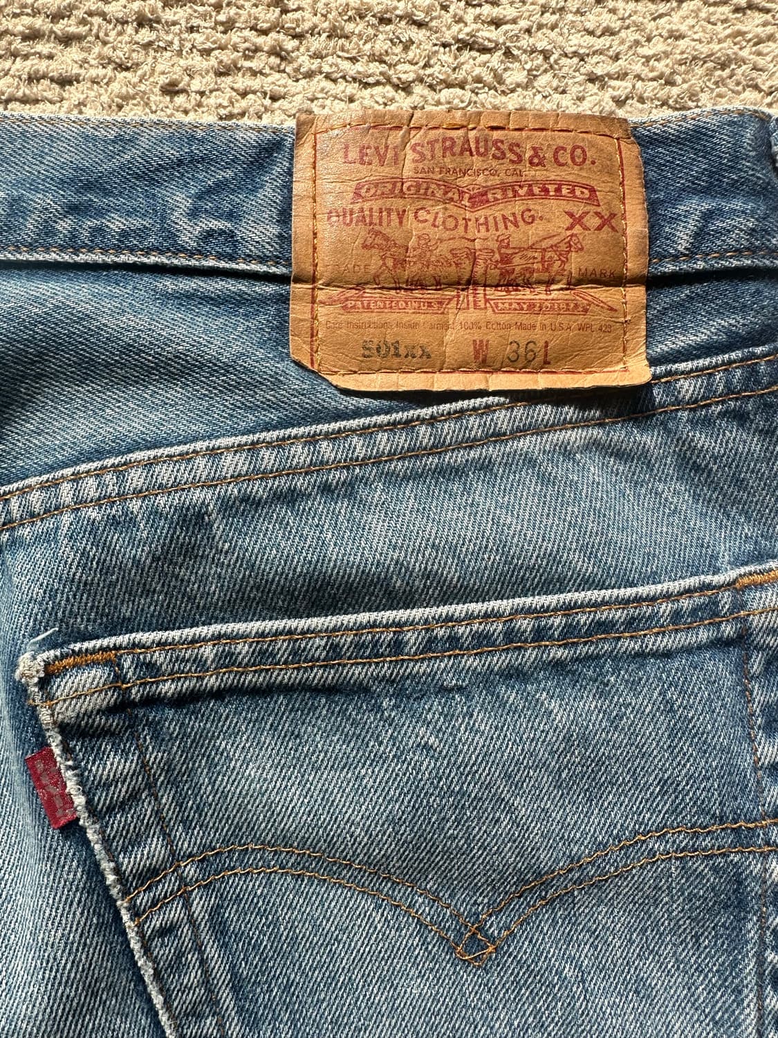 리바이스 501xx usa 36x36 상품이미지4