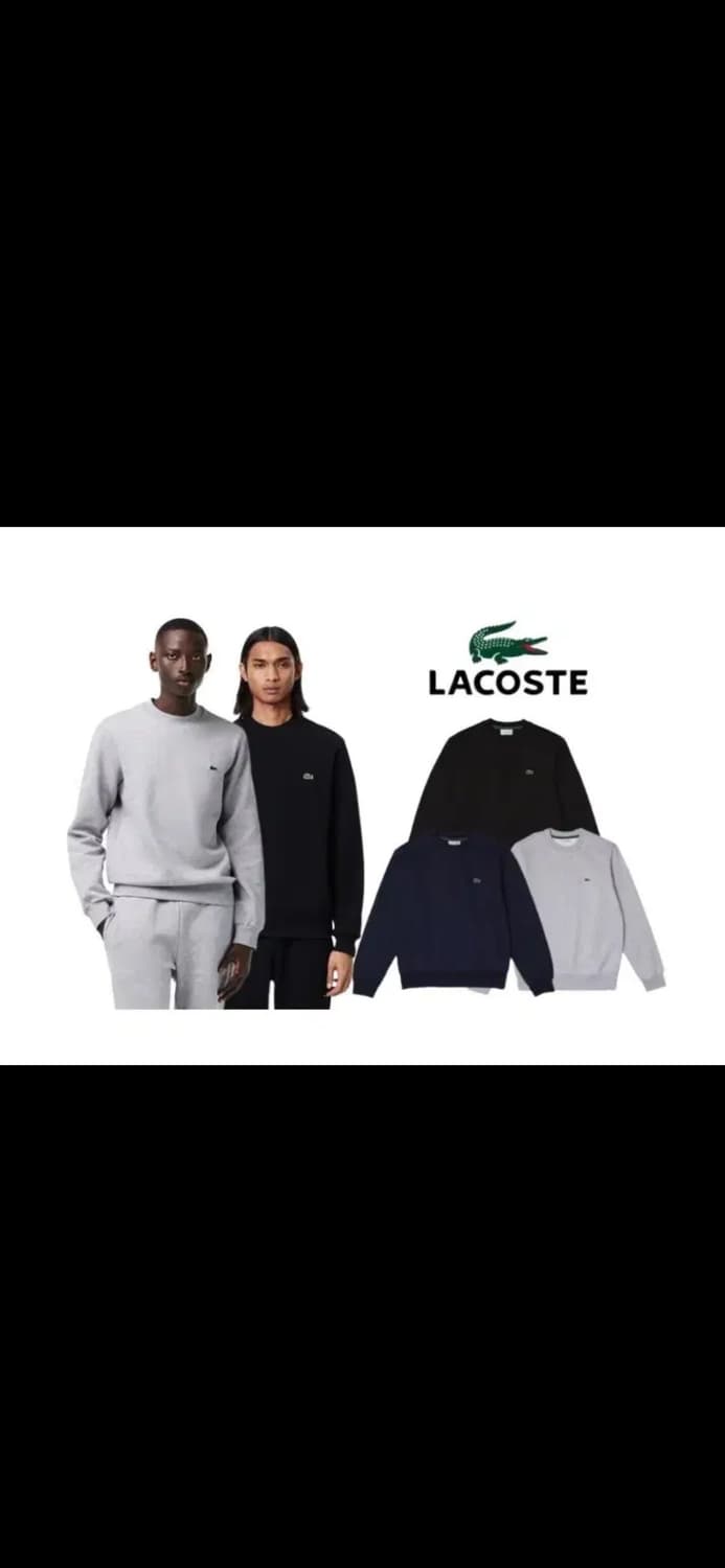 🔥[정품/무료배송]🔥라코스테 크루넥 맨투맨 3컬러 상품이미지9