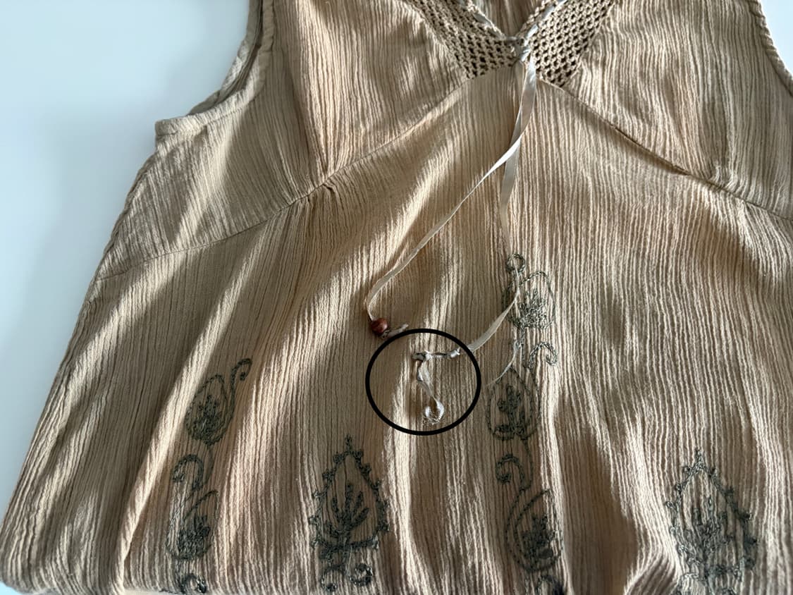embroidery sleeveless top 상품이미지3