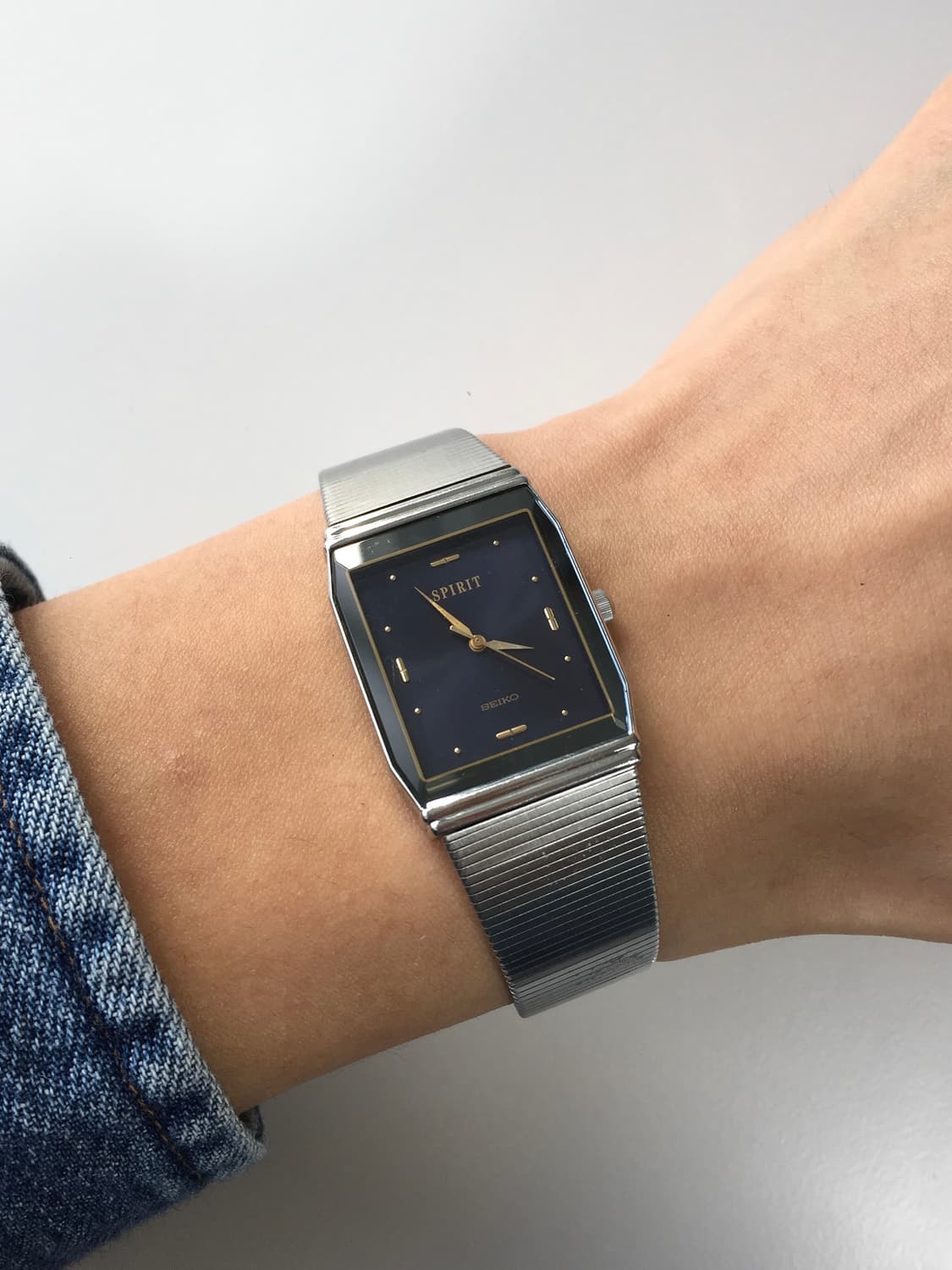 90s seiko sprit square navy dial 상품이미지4