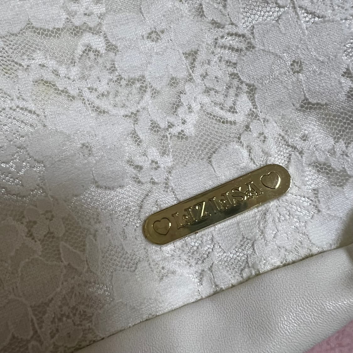 리즈리사 고전 히메가루 리본 레이스 가방 핸드백 라떼가루 히메카지 상품이미지2