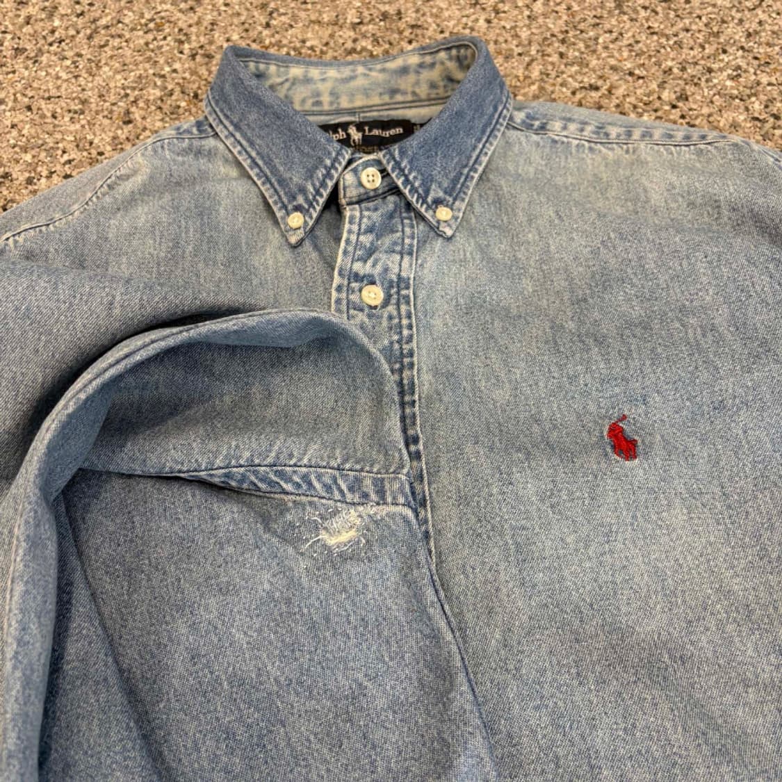 90s 폴로랄프로렌 데님셔츠 상품이미지9