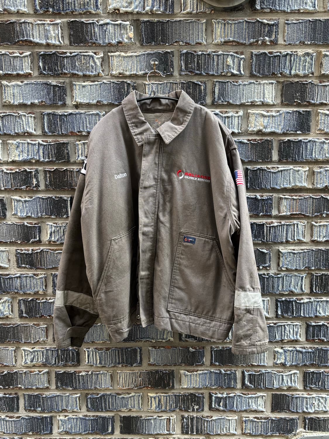 오일필드 빈티지 워크자켓 방염 상품이미지1