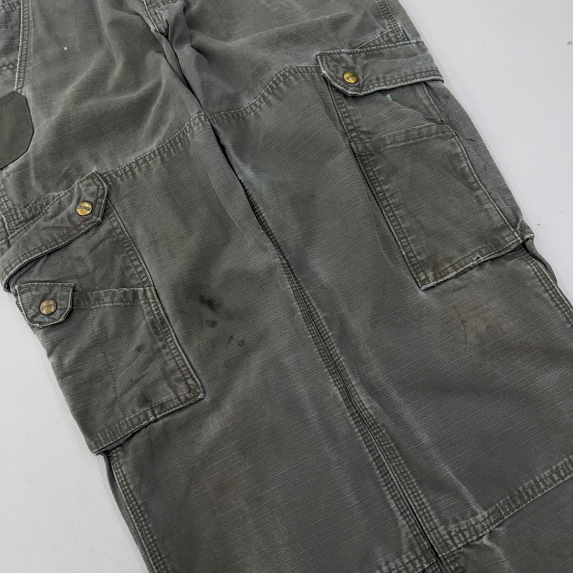 칼하트 OG 카펜터 모스그린 페이딩 탄창 워크 카고팬츠 상품이미지5