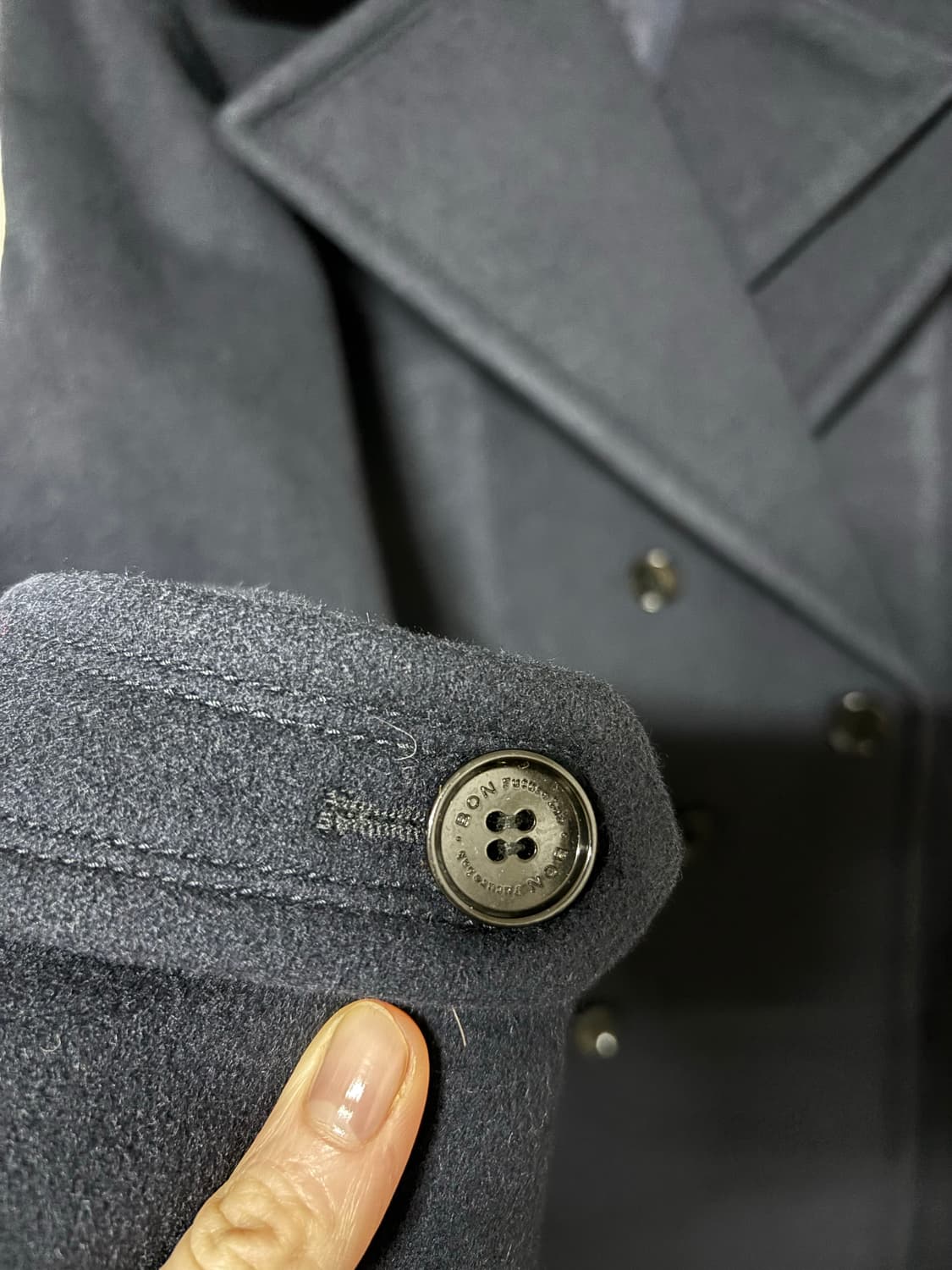 BON - G Floor 네이비 피코트 판매해요 (울 90%) 상품이미지6