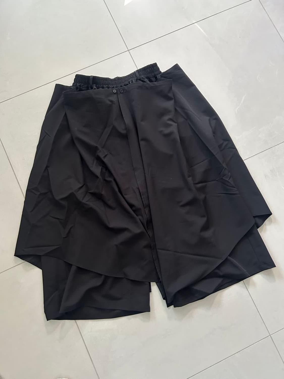 CAPE BAGGY TROUSERS 레이어드 케이프 바지 상품이미지1