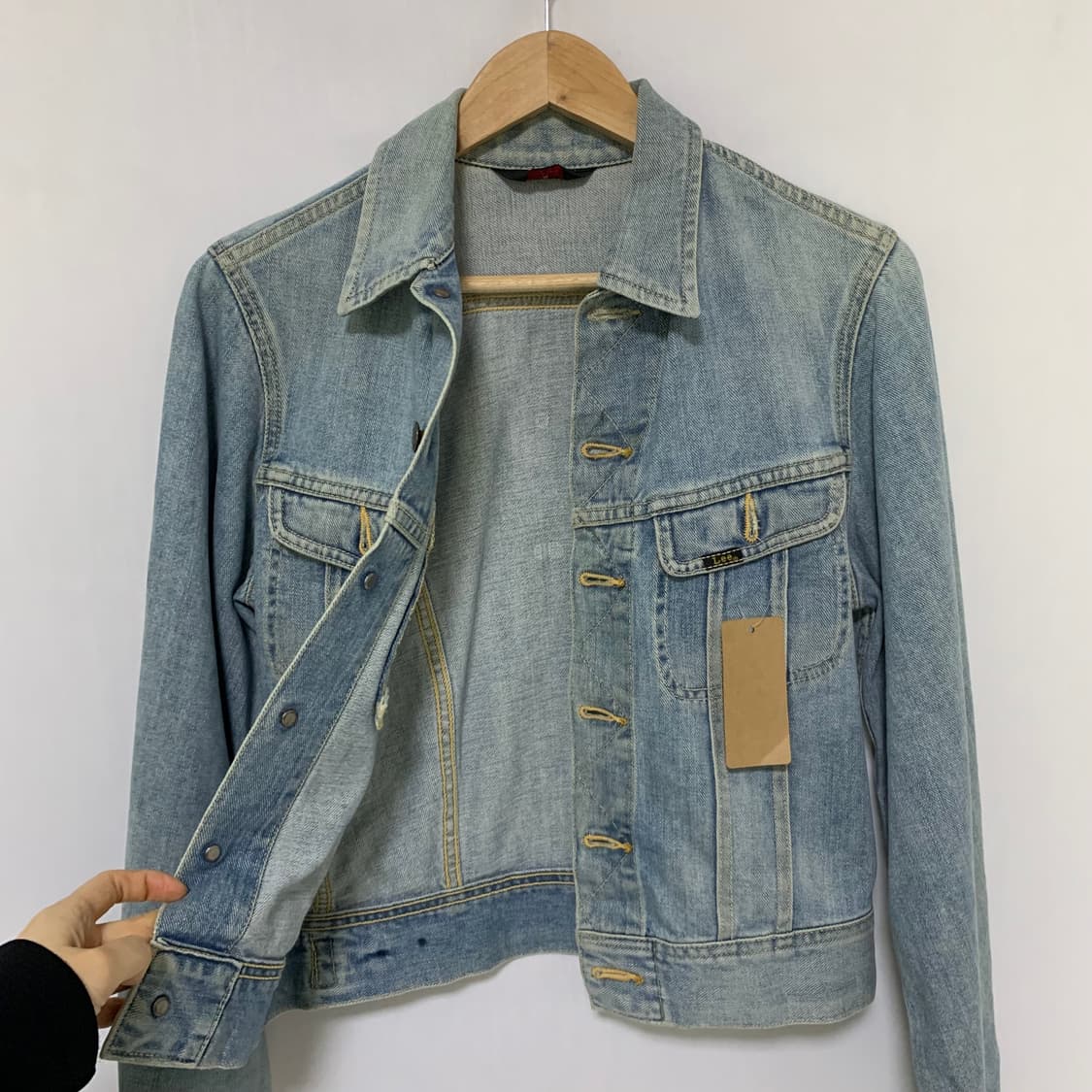 Lee 리 빈티지 연청 세미크롭 데님자켓 여성 36 사이즈 00s 상품이미지7
