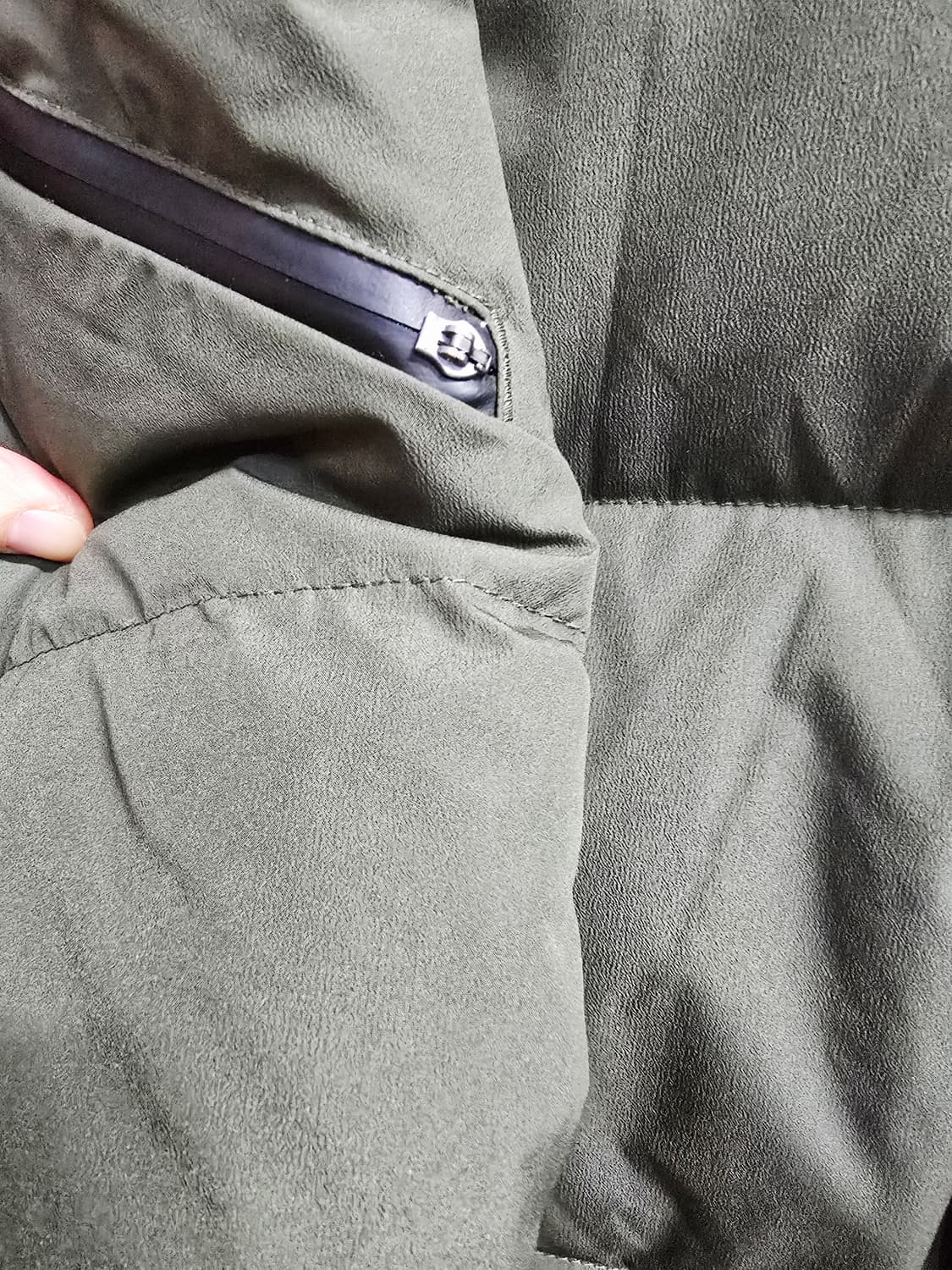 뉴발란스 다운롱패딩 카키색90 상품이미지8