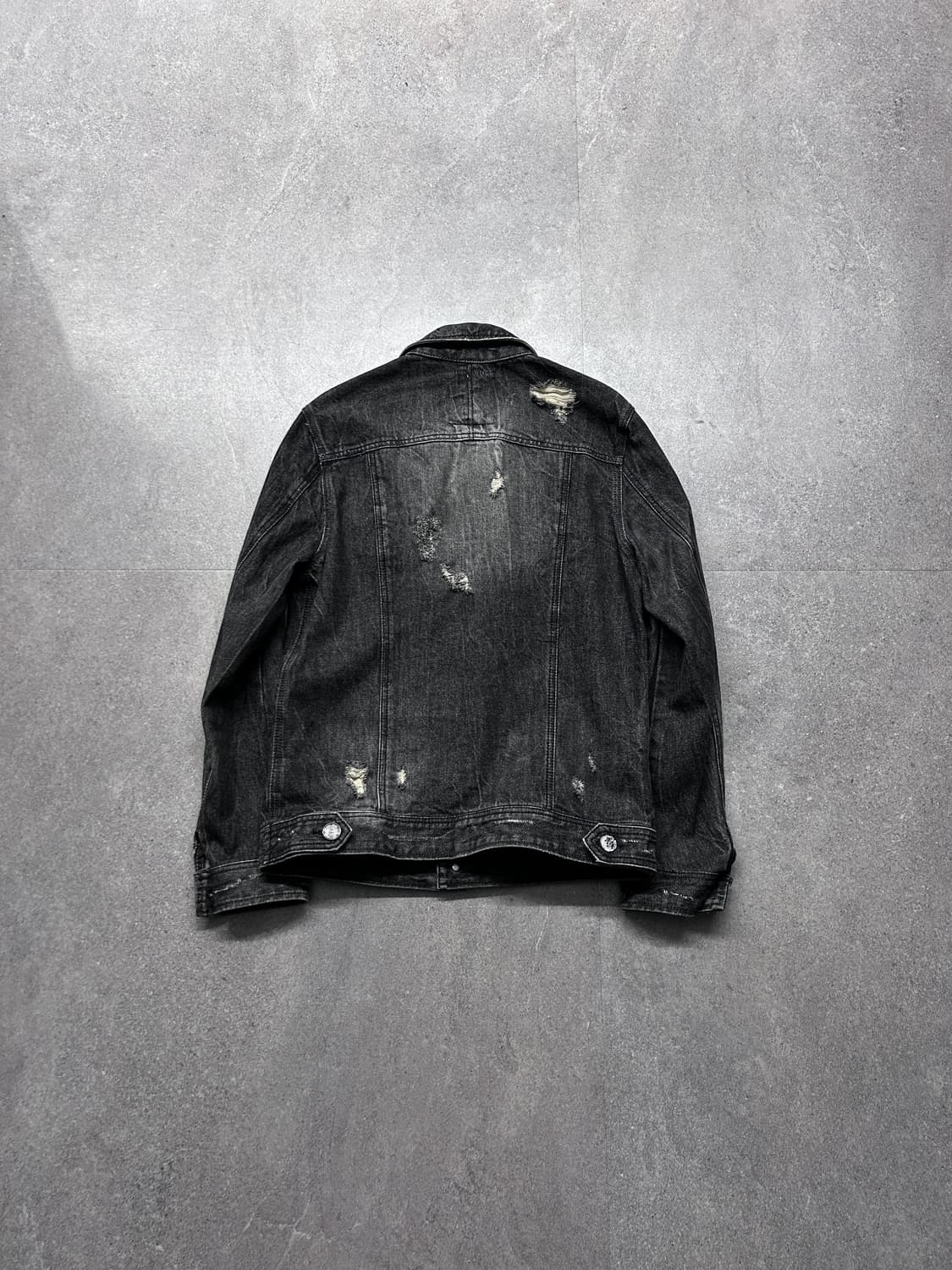 버커루 디스트레스드 트러커 자켓 상품이미지4