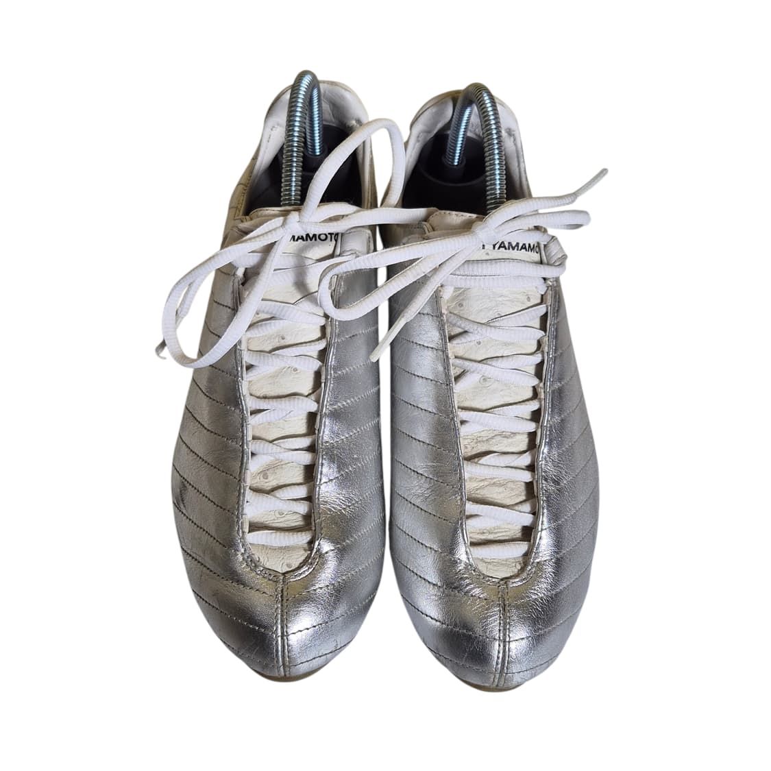 245) 00s Y-3 x adidas 실버 메탈릭 스니커즈 로우 상품이미지5