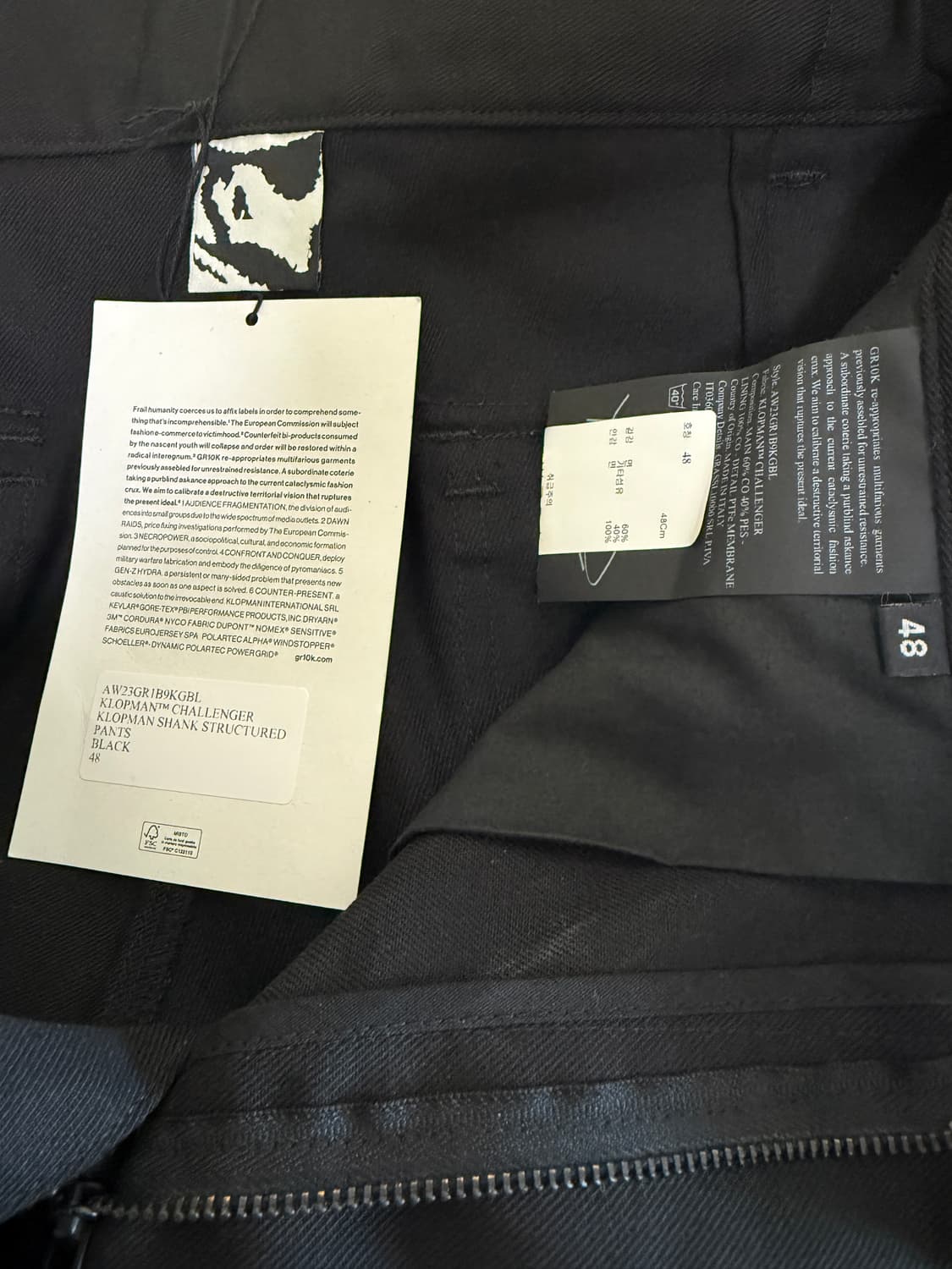 [48][OS] GR10K/ 클롭만 섕크 스트럭처드 팬츠, 디멘드 벨트 상품이미지7