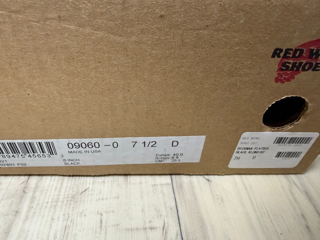 레드윙 9060 7.5d 판매합니다 상품이미지3