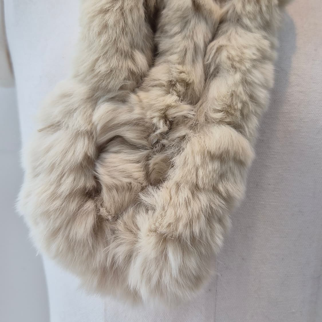 베이지 리얼 렉스 토끼퍼 머플러 상품이미지5