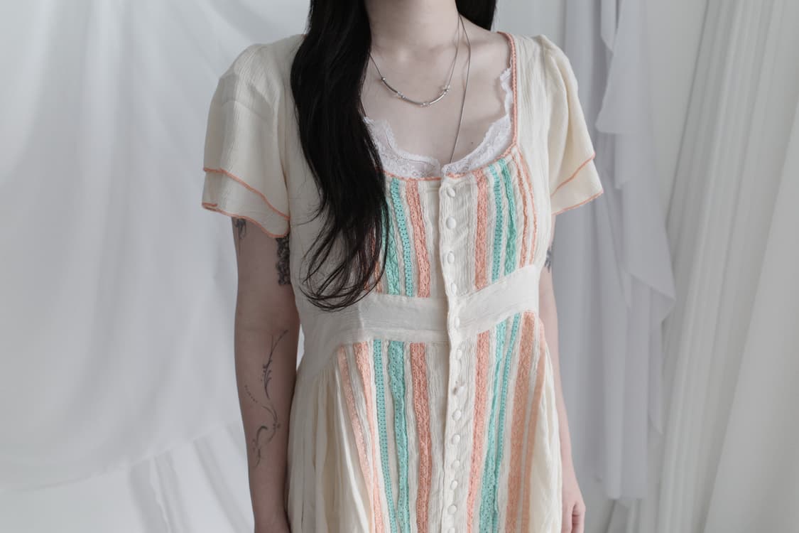 stripe tape one-piece 상품이미지1
