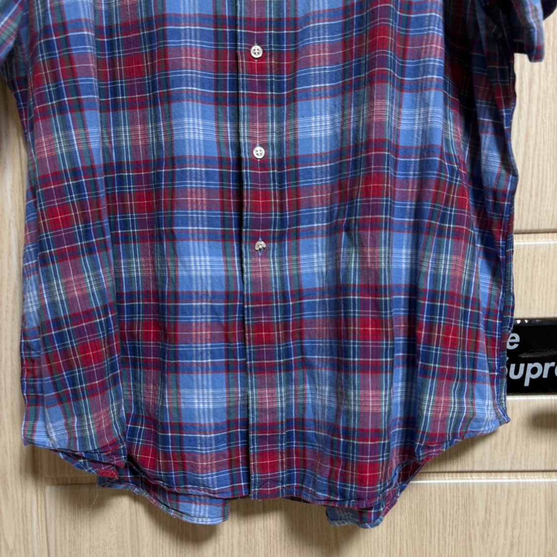 XXL / 블레이크 / 폴로 반팔 체크 셔츠 상품이미지3