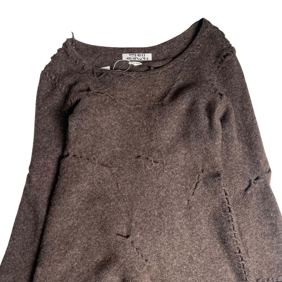 Yoshiki hishinuma 핸드메이드 울 블렌드 매듭 니트 상품이미지2
