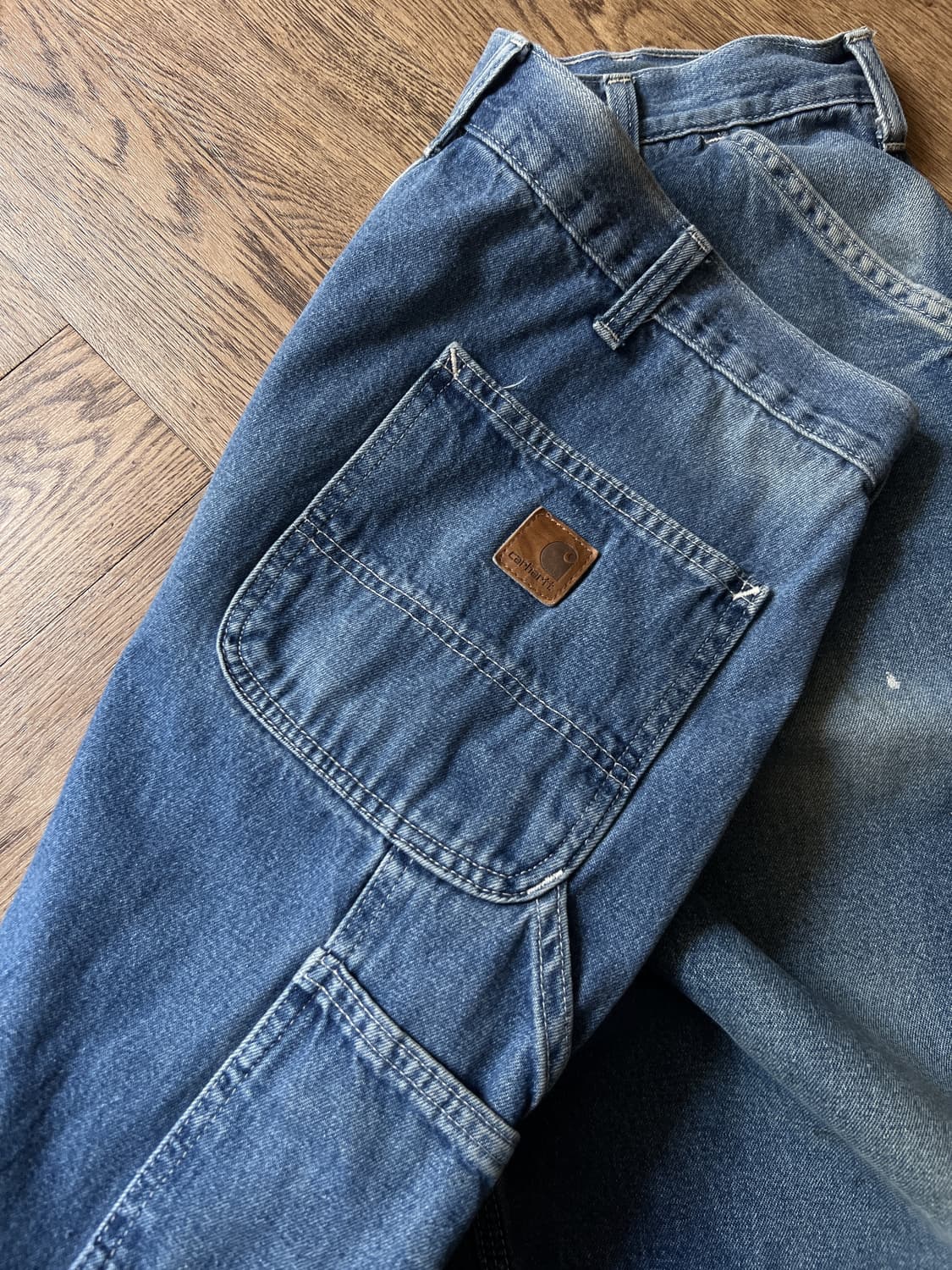 [38]칼하트 USA 빈티지 워싱 싱글니 카펜터 워크 데님 팬츠 상품이미지8