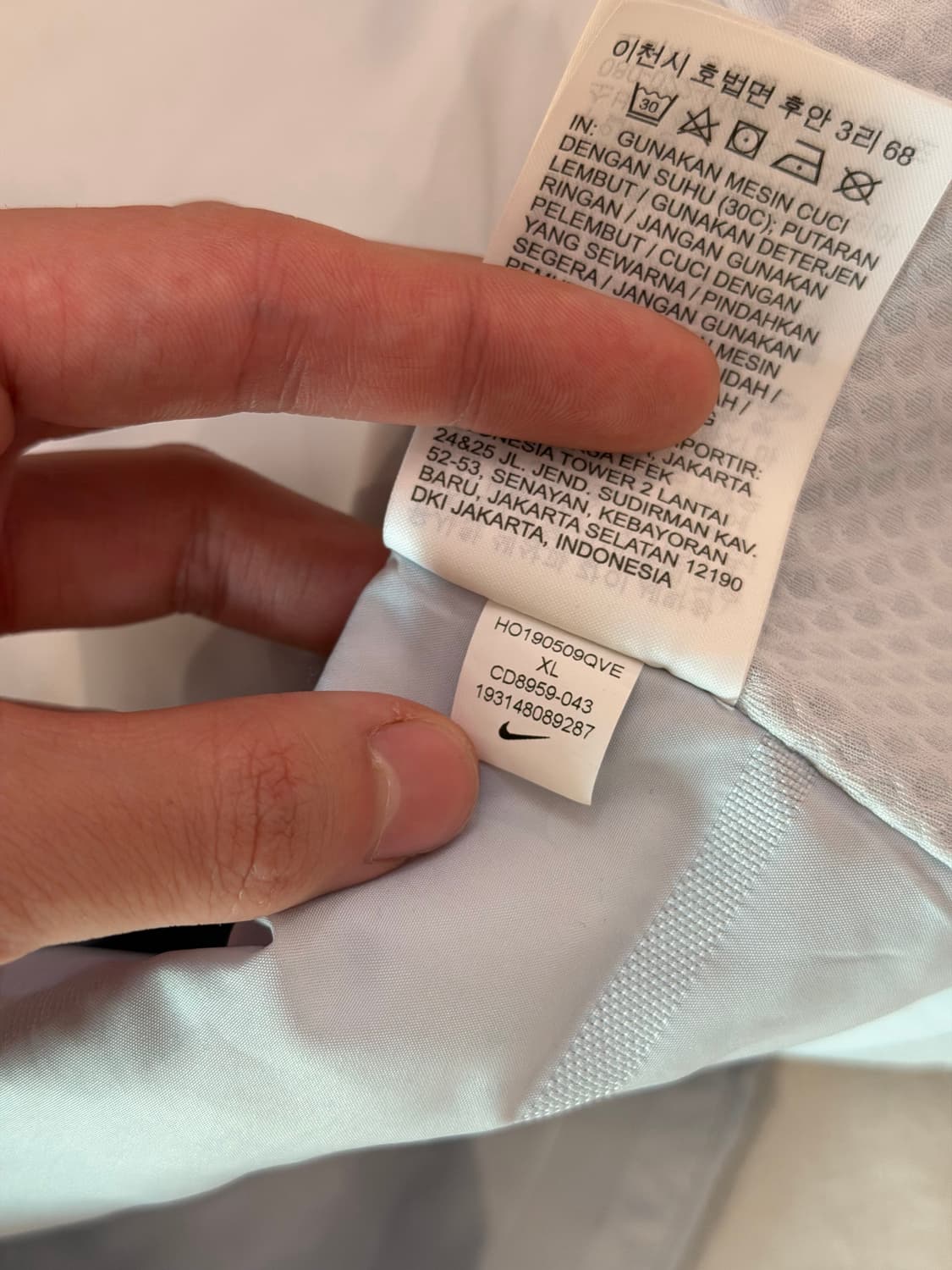 나이키 에어로로프트 러닝 골프 패딩조끼 소라색 라이트블루 상품이미지5