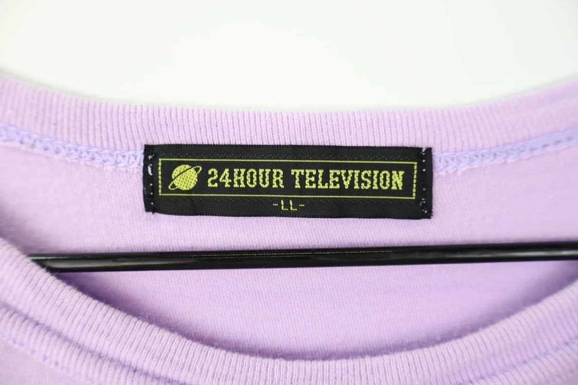 24HOUR TELEVISION 퍼플 프린팅 반팔 상품이미지9