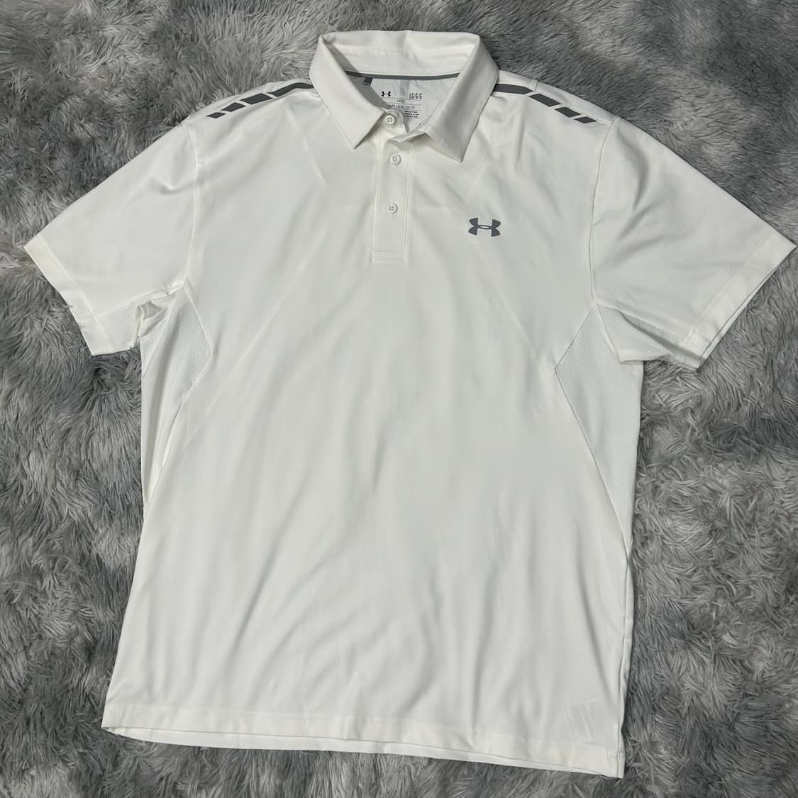 언더아머 기능성 화이트 반팔 L 상품이미지1