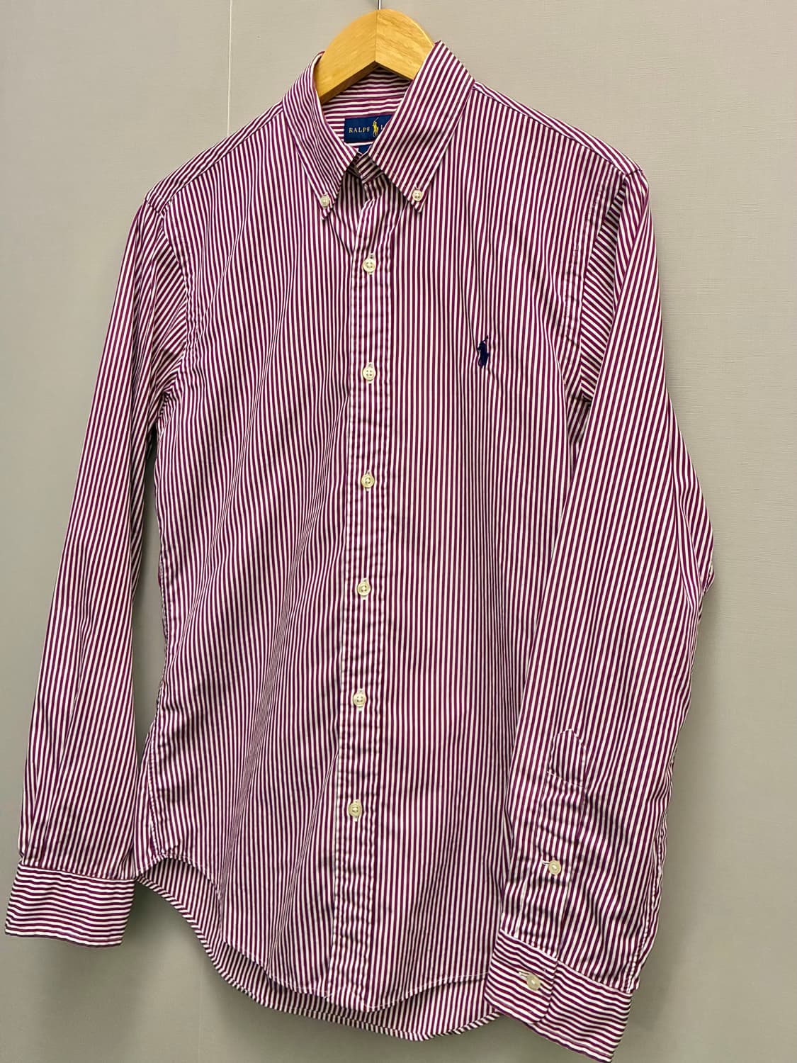 (S/97)폴로랄프로렌 스트라이프 코튼 버튼다운 셔츠  상품이미지3