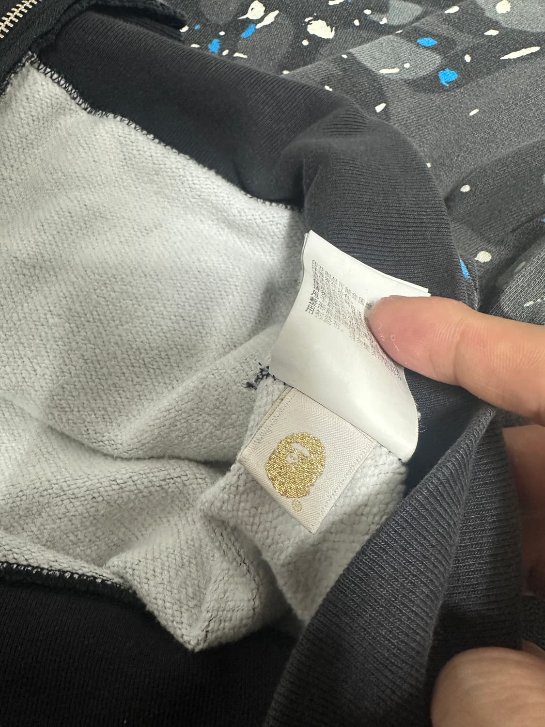 스페이스 샤크 베이프 후드집업 L 상품이미지3