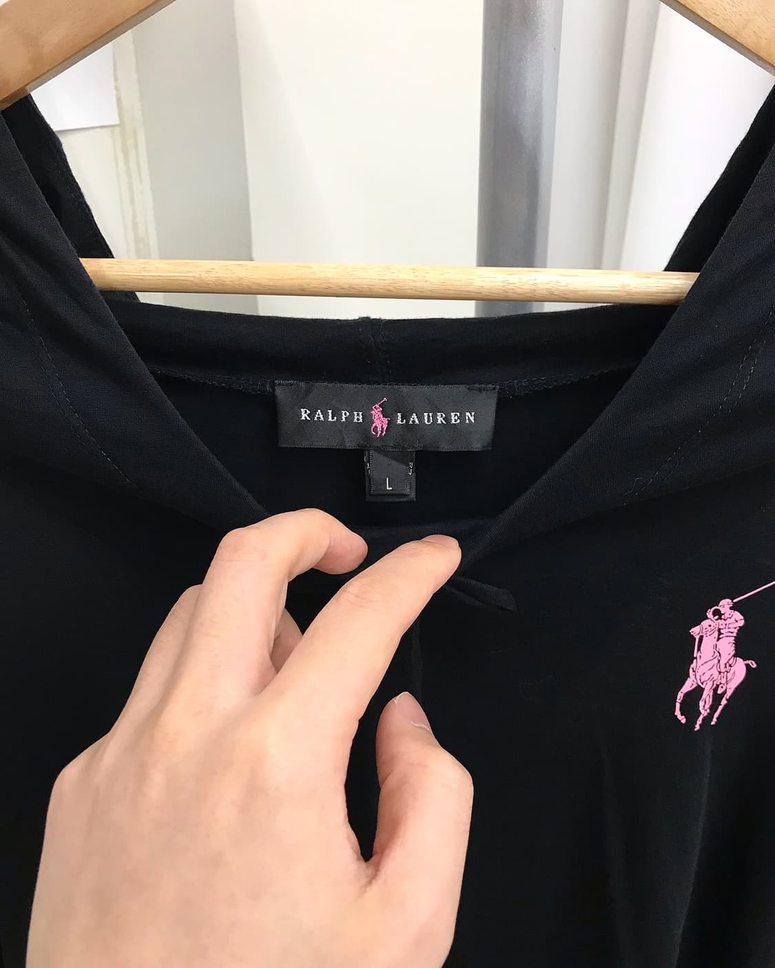 폴로 빅포니 후드 롱슬리브 긴팔티 상품이미지2