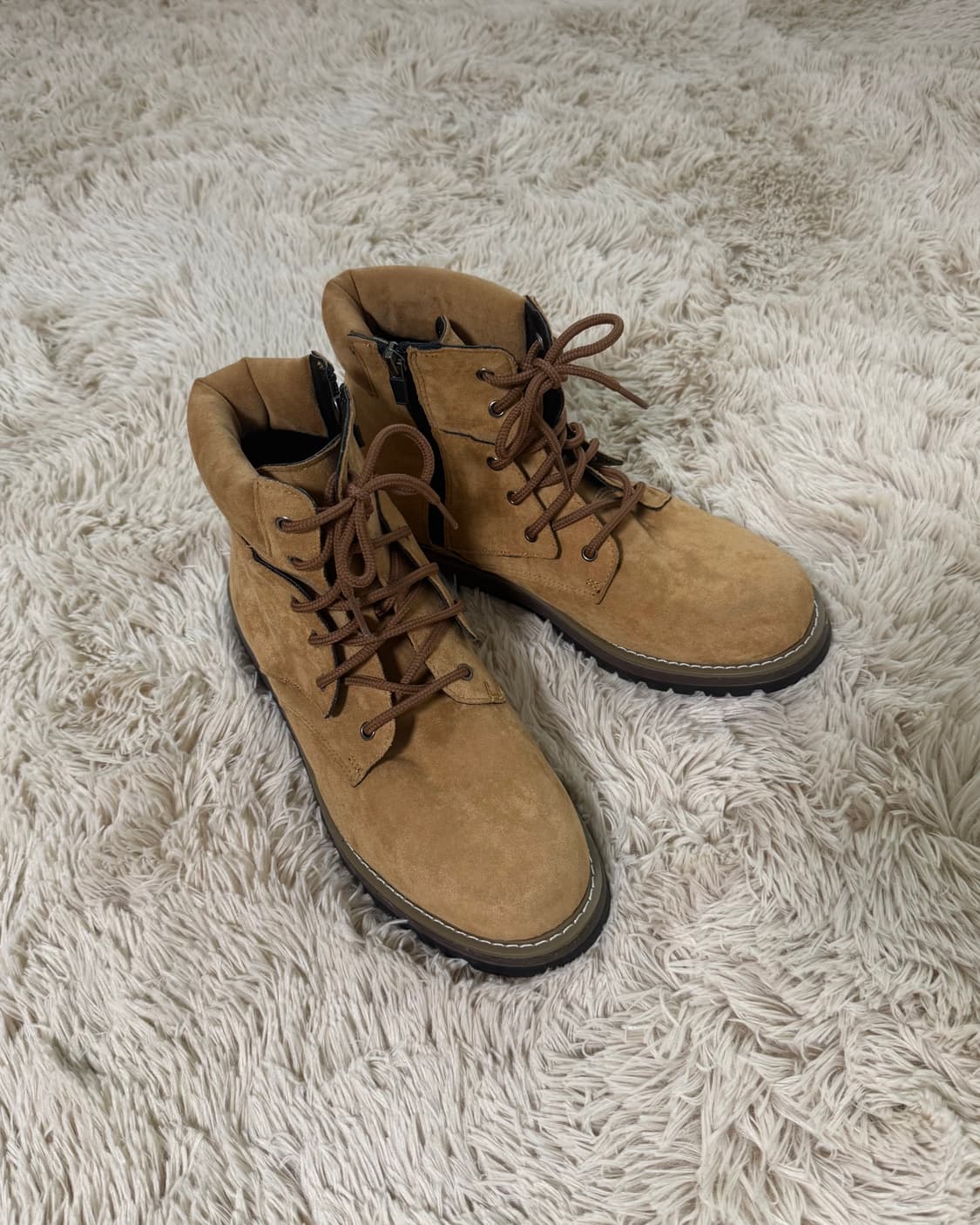 Camel Zipper Work Boots 상품이미지3