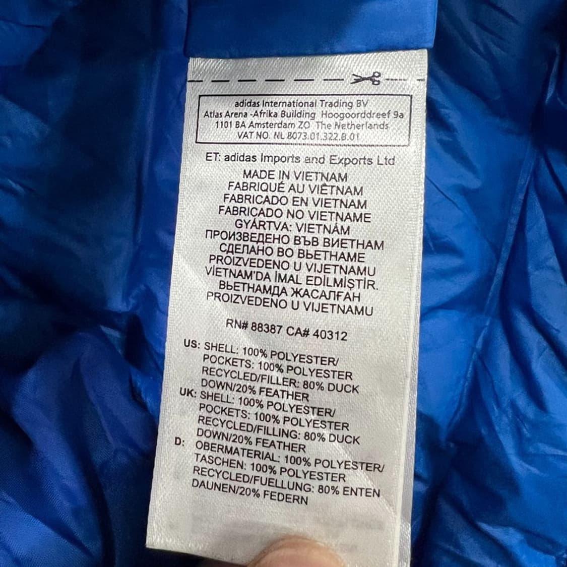 아디다스 테렉스 경량 덕다운 패딩  v1094 상품이미지6