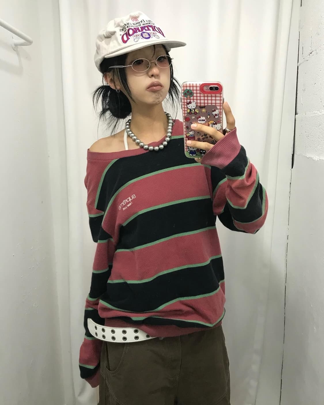 Supreme Stripe Twill Crewneck 상품이미지5