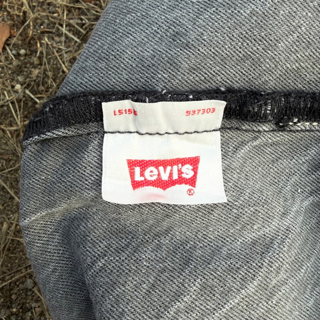 리바이스 501 스트레이트 다크 그레이 데님 (33)  상품이미지8