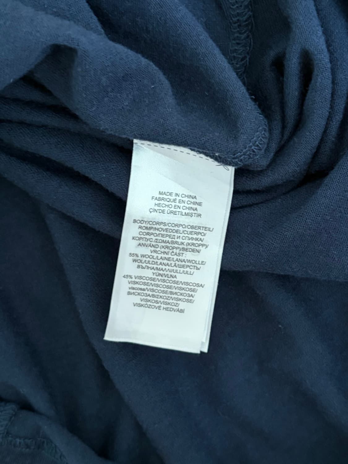 폴로 랄프로렌 네이비 터틀넥 반팔 원피스 상품이미지6