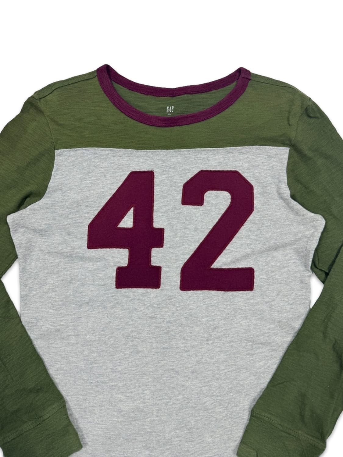빈티지 GAP 배색 넘버링 긴팔티 상품이미지3