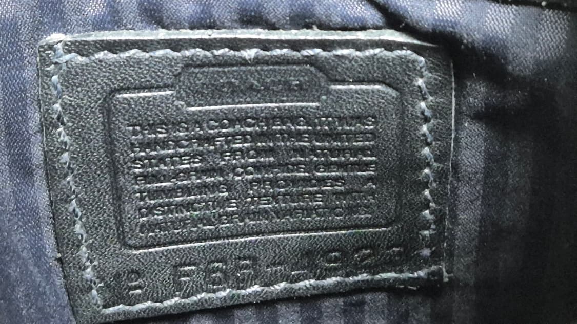 빈티지 올드코치 블랙 숄더백 made in USA 상품이미지5