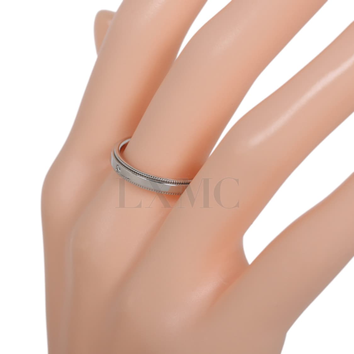 티파니 투게더 밀그레인 밴드링 플래티늄 다이아반지 3MM 상품이미지5