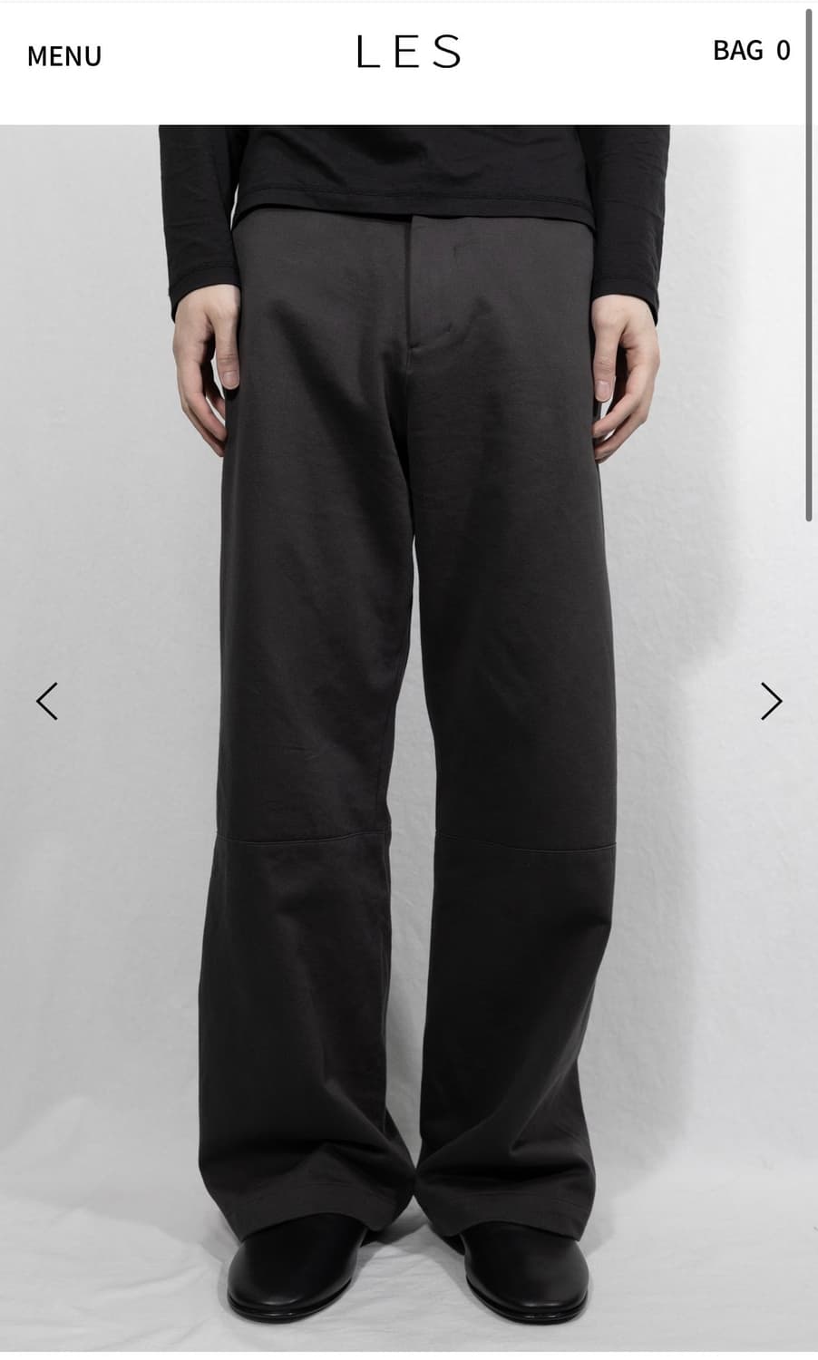 Plinth trouser (Charcoal) 1사이즈 수선 상품이미지1