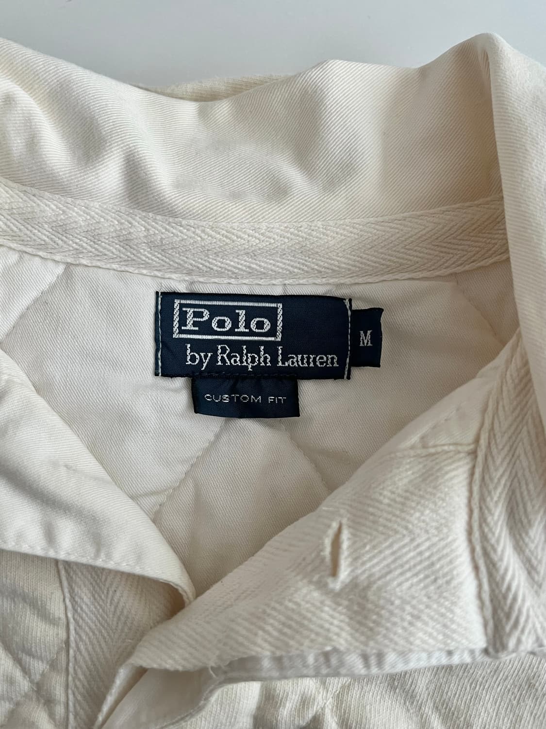 M) 00s 폴로 랄프로렌 럭비 셔츠 아이보리 상품이미지4