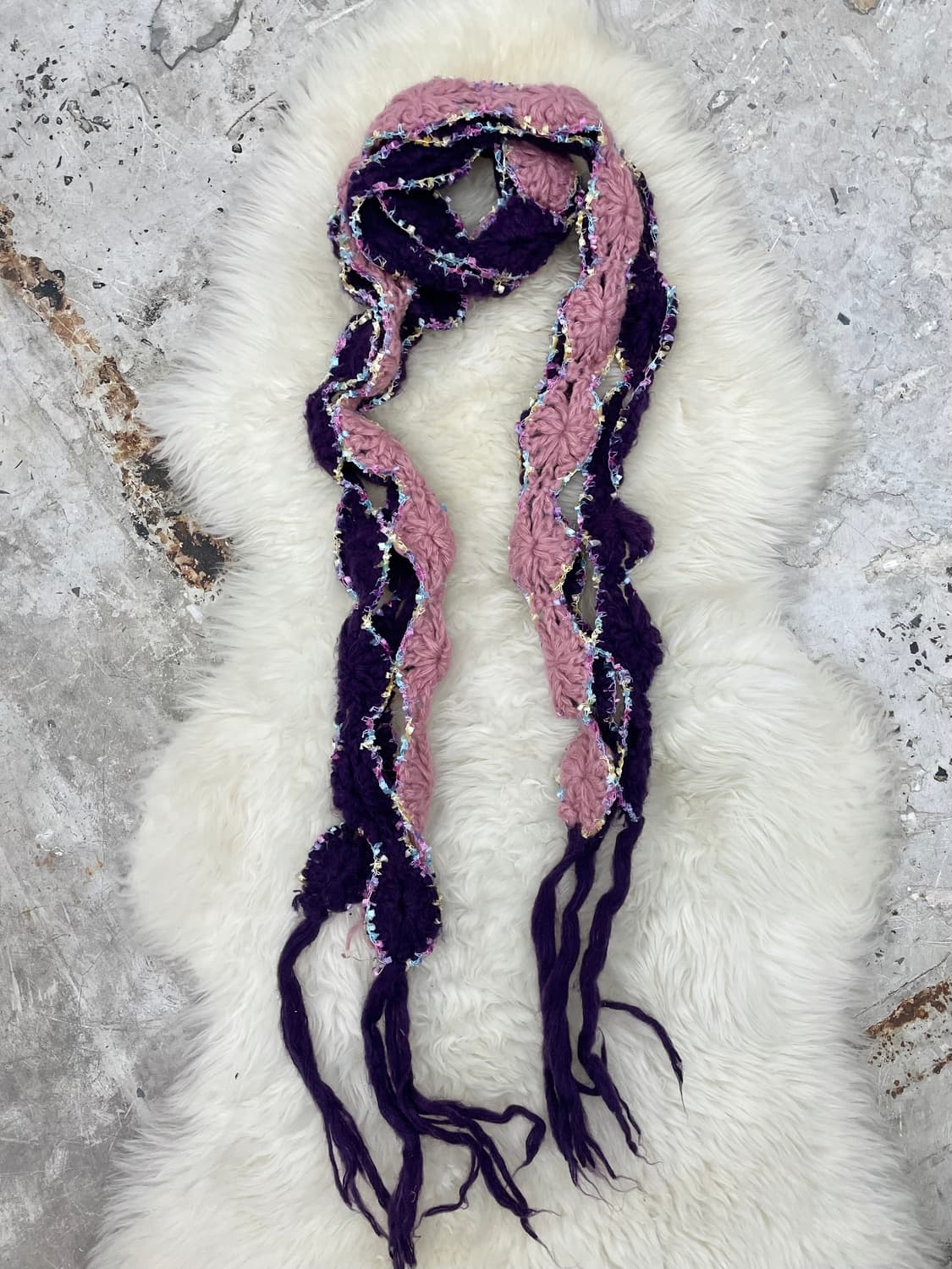 캔디 컬러 디테일 머플러  상품이미지4