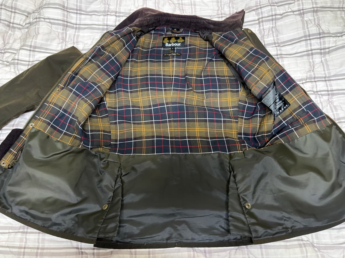 [M] 바버 애쉬비 왁스자켓(올리브) 상품이미지5