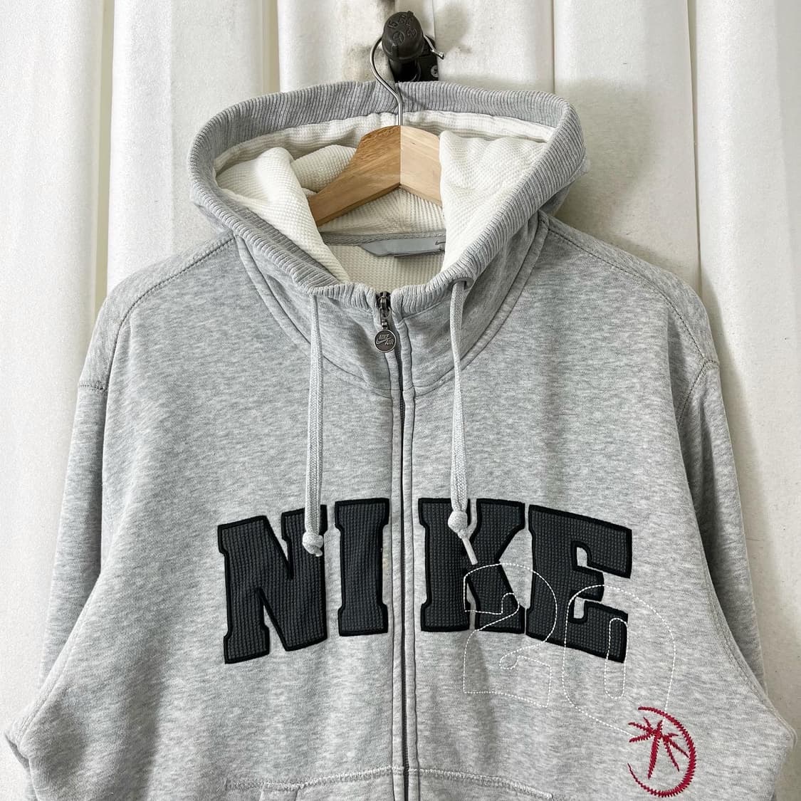 나이키 그레이 빅로고 후드 집업 상품이미지2