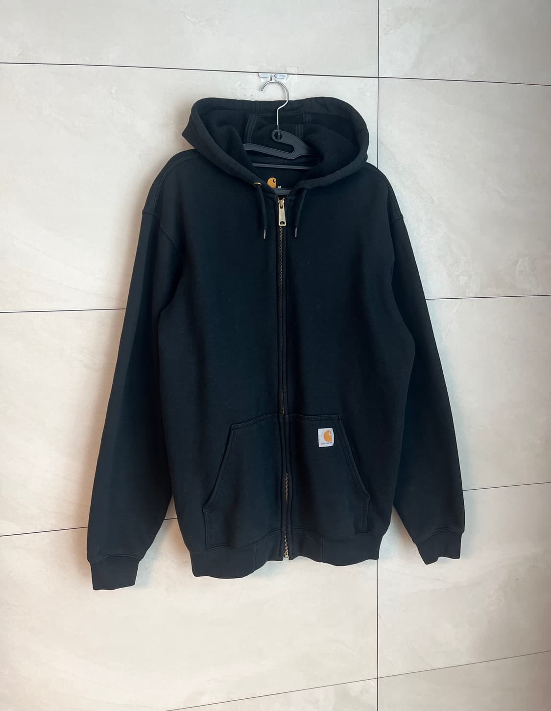 칼하트 오리지널 핏 후드집업 블랙 [M] 상품이미지2