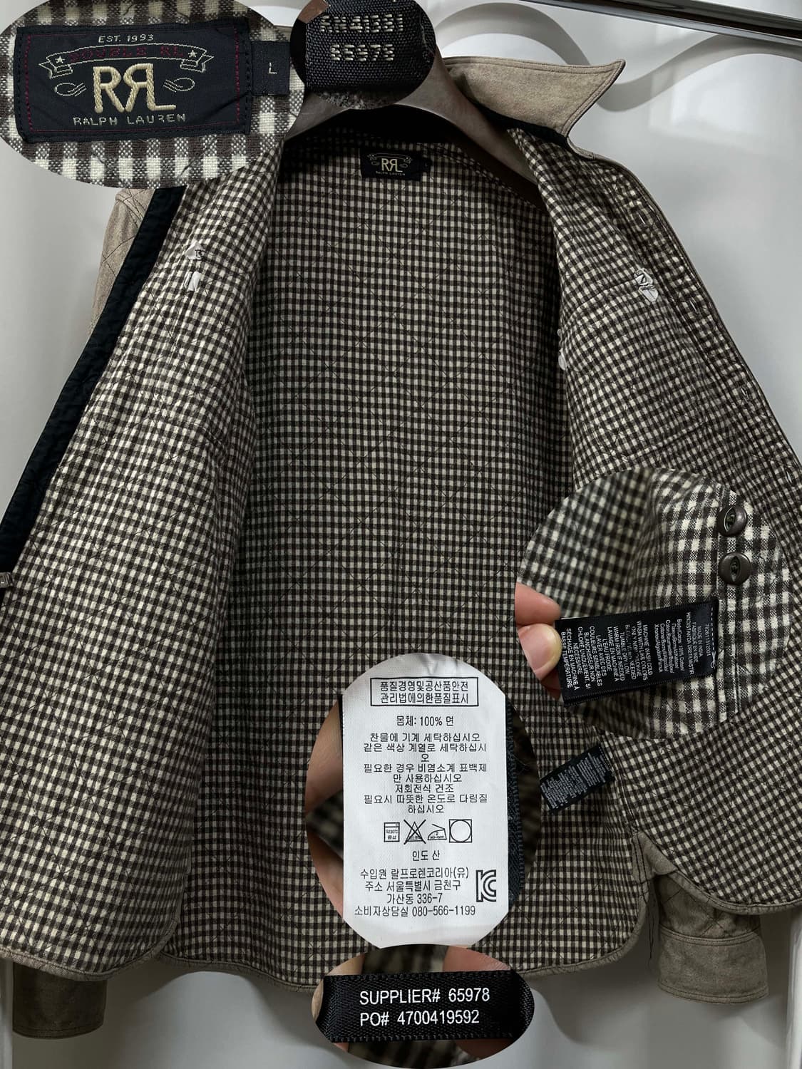RRL 더블알엘 퀼티드 더블페이스 웨스턴 워크셔츠 자켓 상품이미지3