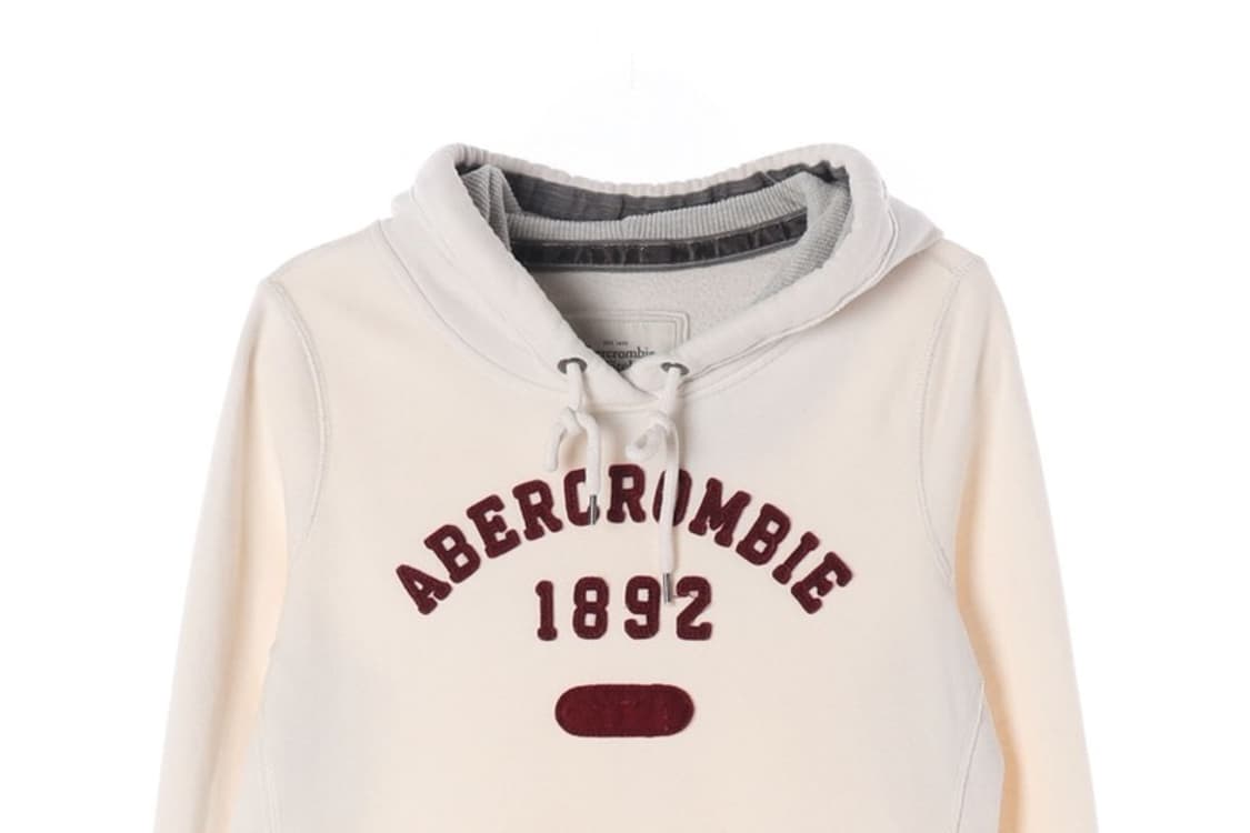 아베크롬비 1892 아치 로고 자수 후드티 M 상품이미지3